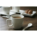 Haonai designed white ceramic coffee cup and saucer set
